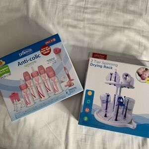Dr. Brown’s Bottle Set + Playtex Drying Rack Bundle | New Baby Essentials